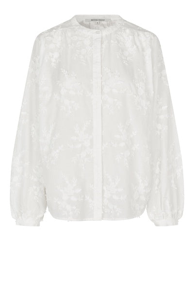Second Female Bluse - Canvar Bluse i Hvid