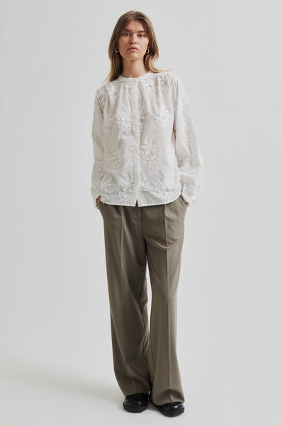 Second Female Bluse - Canvar Bluse i Hvid