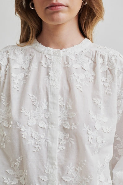 Second Female Bluse - Canvar Bluse i Hvid