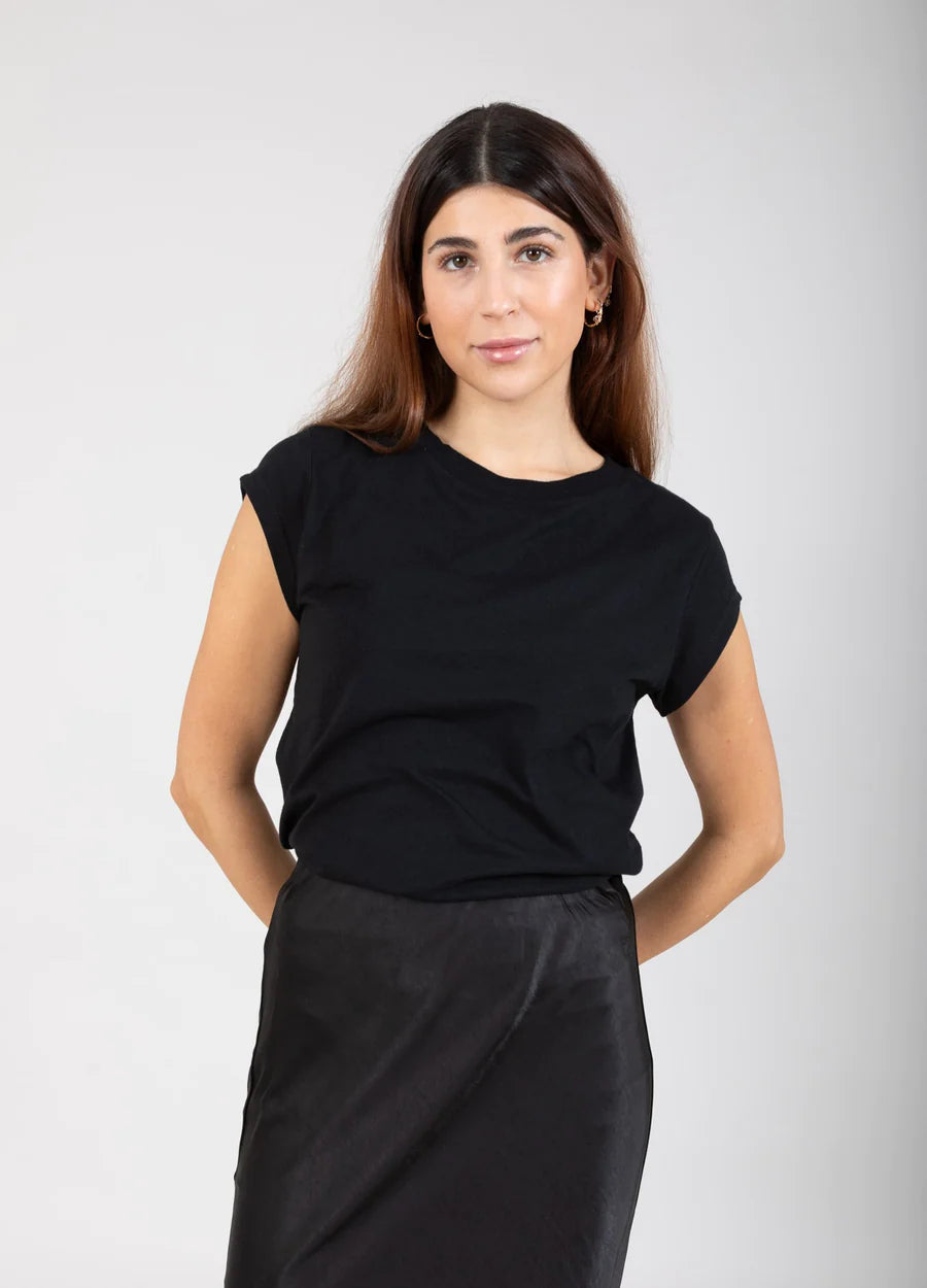 Coster Copenhagen T-shirt - CC Heart Basic Rund Hals T-shirt i Sort