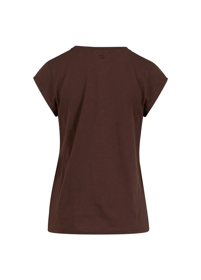 Coster Copenhagen T-shirt - CC-Heart Basic T-shirt Rund Hals i Chocolate Nut