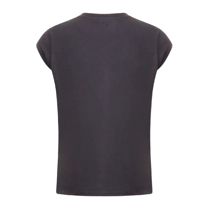 Coster Copenhagen T-shirt - CC Heart Basic V-Hals T-shirt i Dark Stone Grey