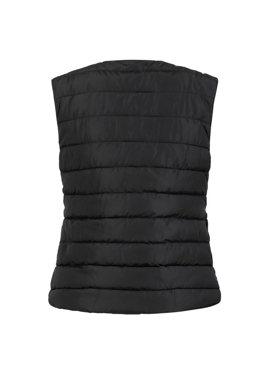Coster Copenhagen Vest - CC Heart Asta Quiltet Vest i Sort