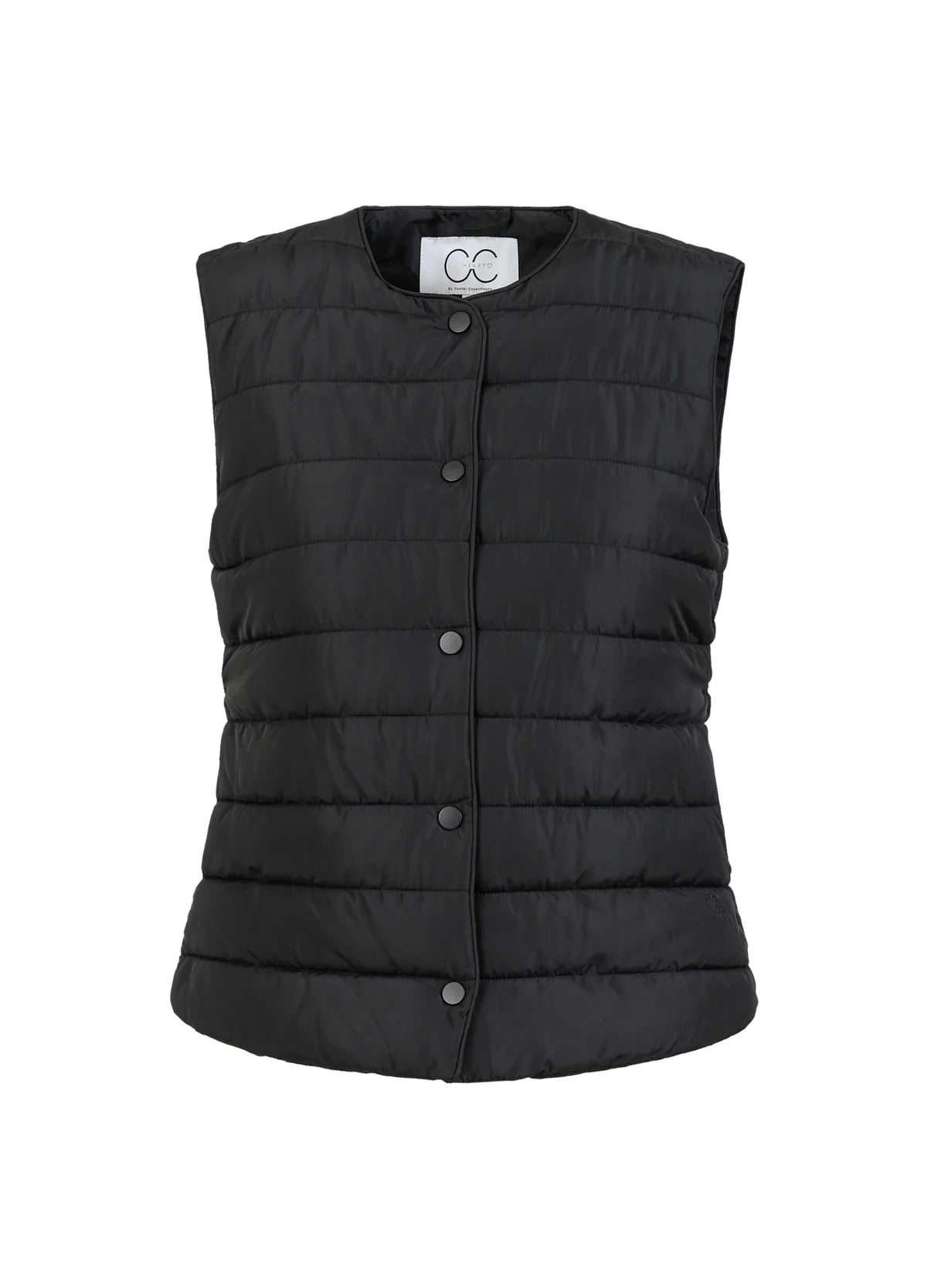 Coster Copenhagen Vest - CC Heart Asta Quiltet Vest i Sort