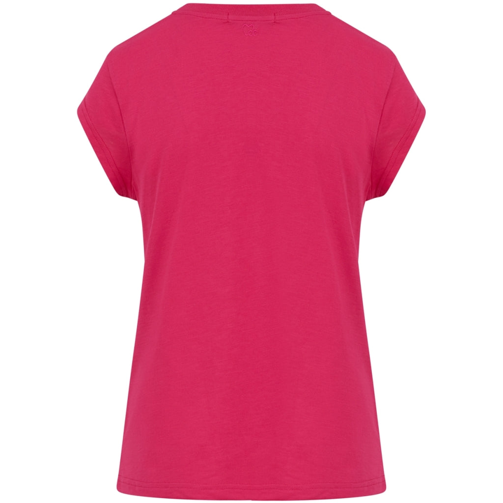 Coster Copenhagen - CC Heart Basic T-shirt Rund Hals i Bright Sunrise