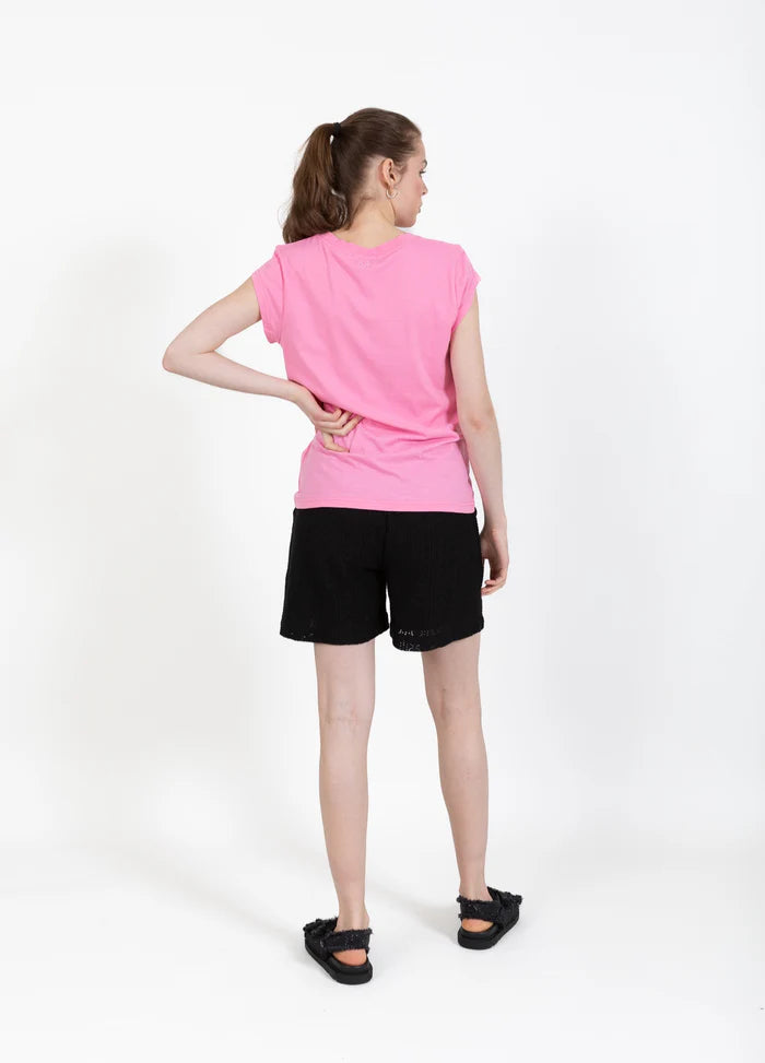 Coster Copenhagen T-shirt - CC-Heart Basic T-shirt Rund Hals i Garden Pink