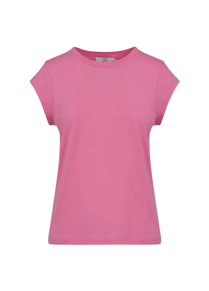 Coster Copenhagen T-shirt - CC-Heart Basic T-shirt Rund Hals i Garden Pink