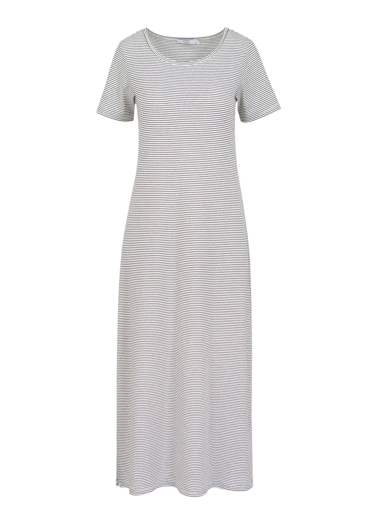 Coster Copenhagen Kjole - CC Heart Elyse Løs Kjoler i Sort/Hvid Striber