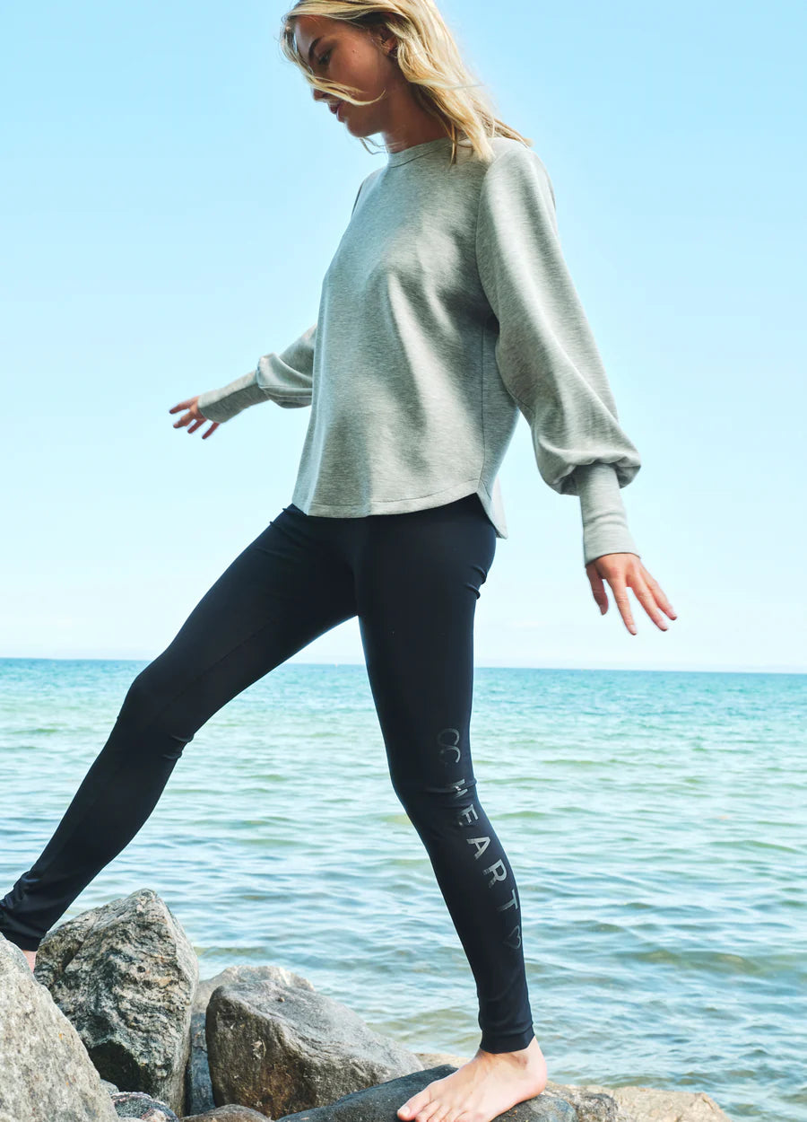 Coster Copenhagen Leggings- CC Heart Erin Logo Legging i Sort