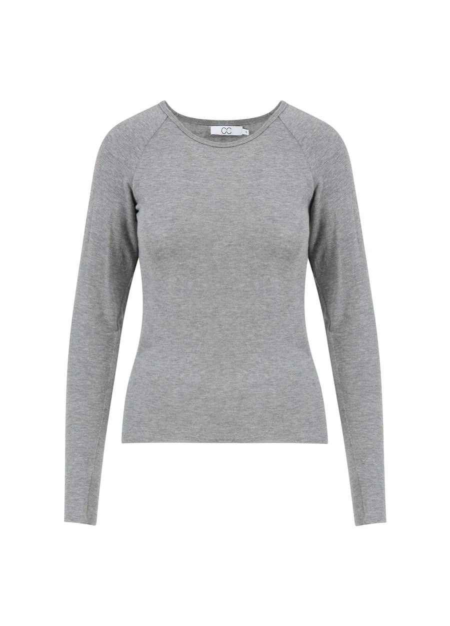 Coster Copenhagen Bluse - CC-Heart Lana Uld Bluse i Grå Melange