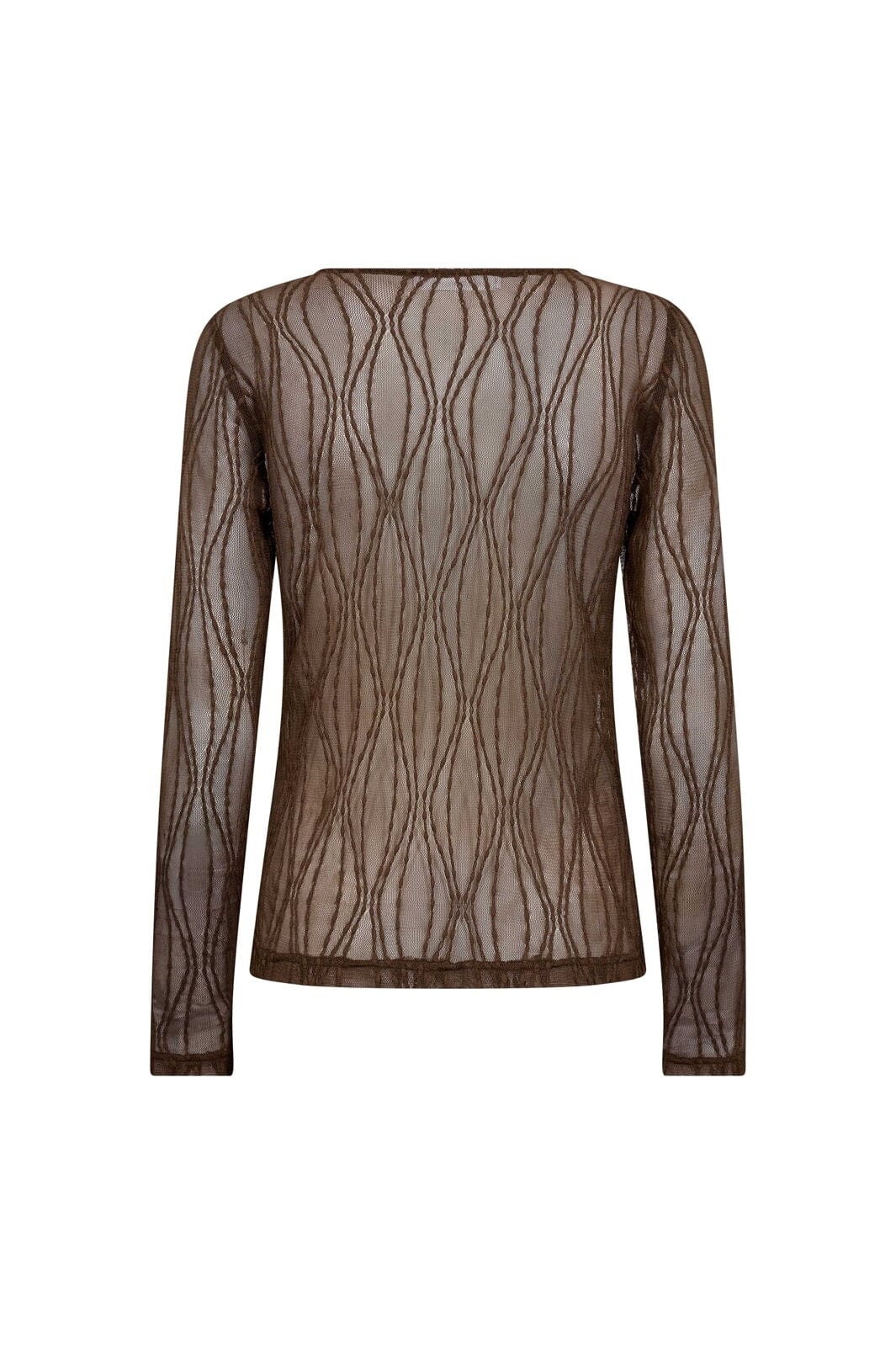 Co´couture Bluse - MarcyCC Mesh Bluse i Mocca