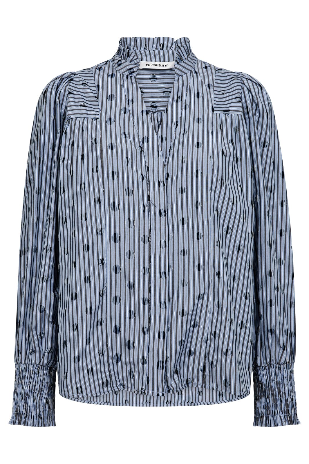 Co´Couture Skjorte - TrixieCC Dot Skjorte i Blå Striber