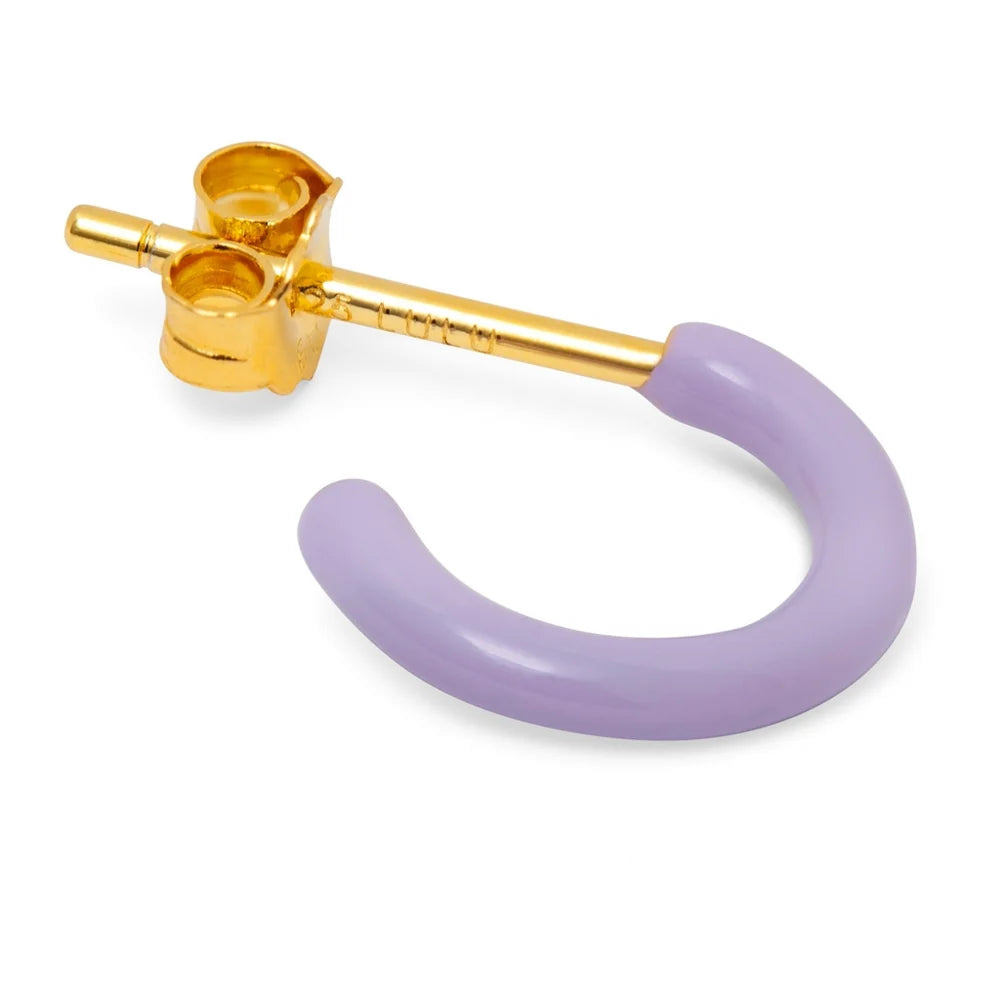 Lulu Copenhagen Ørering - Color Hoop Ørering i Lys Lilla