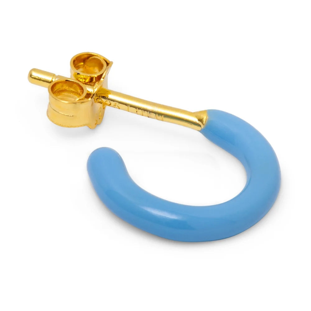 Lulu Copenhagen Ørering - Color Hoop Ørering i Light Blue