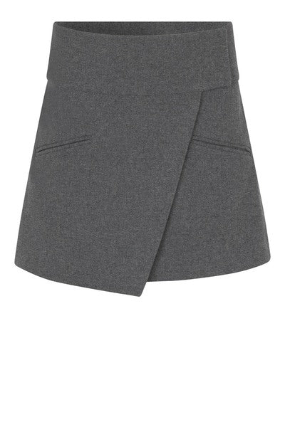 Second Female - Daring Nederdel i Grey Melange