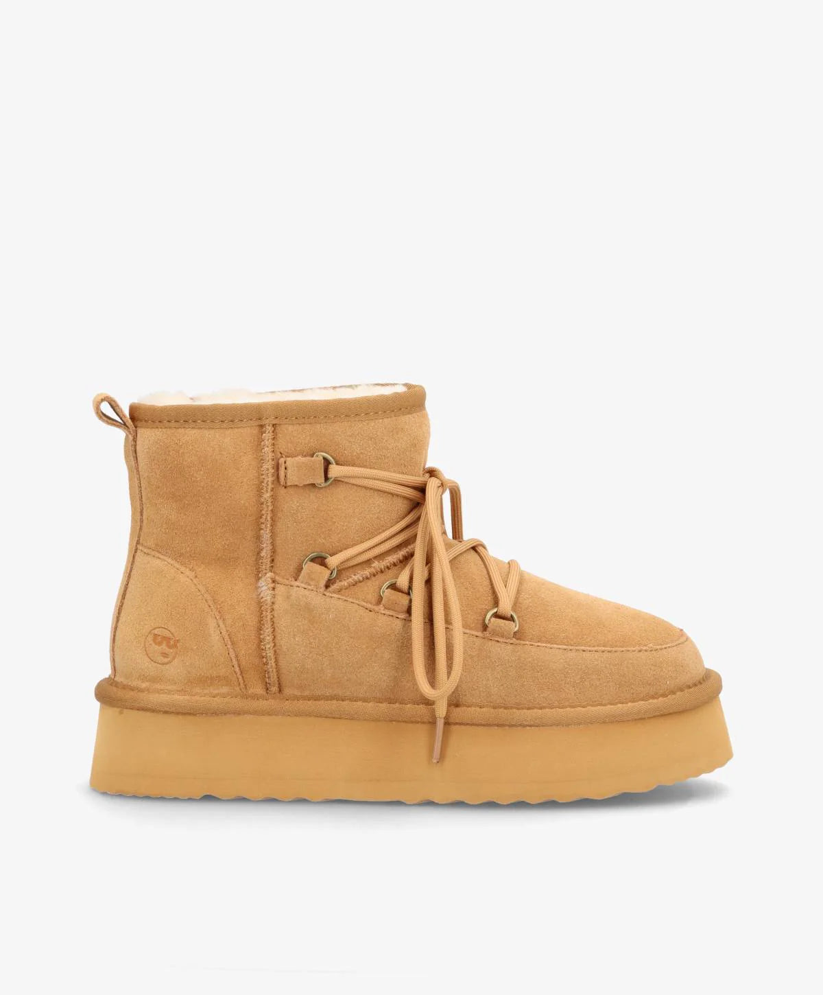 Phenumb Støvler - Dumble XL Lace Bamse Støvle i Suede Warm Camel