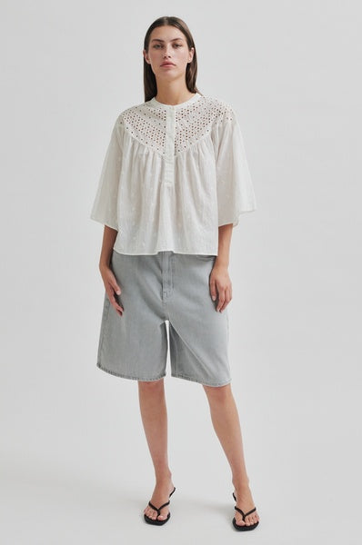 Second Female Bluse - Ericae Bluse i White Alyssum