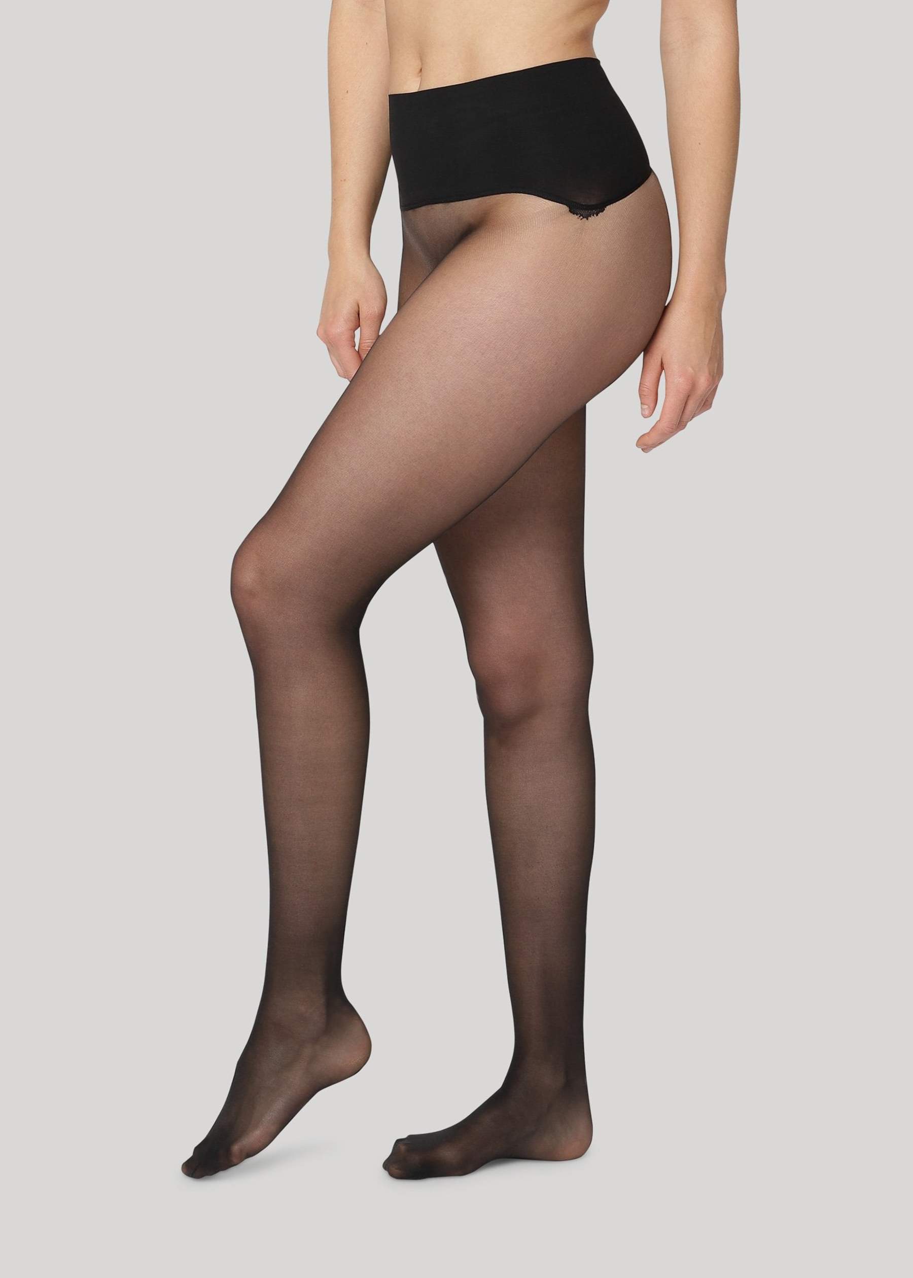 Dear Denier Strømpebukser - Erika Nylon Strømper 15 Denier i Sort