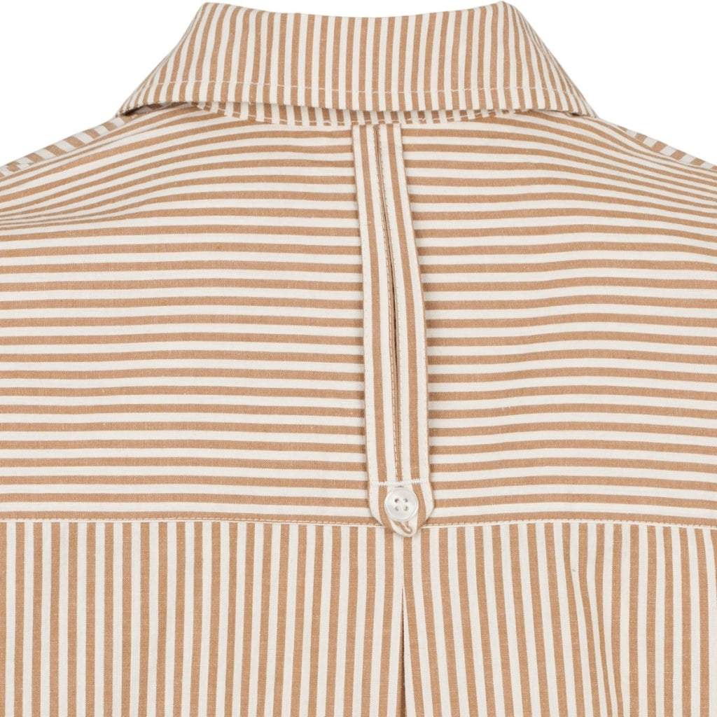 ESMÉ STUDIOS Skjorte - ESHella GOTS Skjorte i Brown Stripe