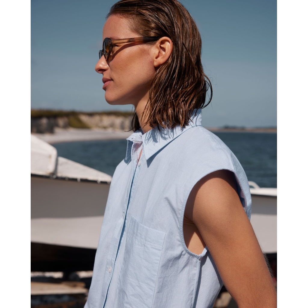 ESMÉ STUDIOS Bluse - ESNunu Sl Bluse i Kentucky Blue
