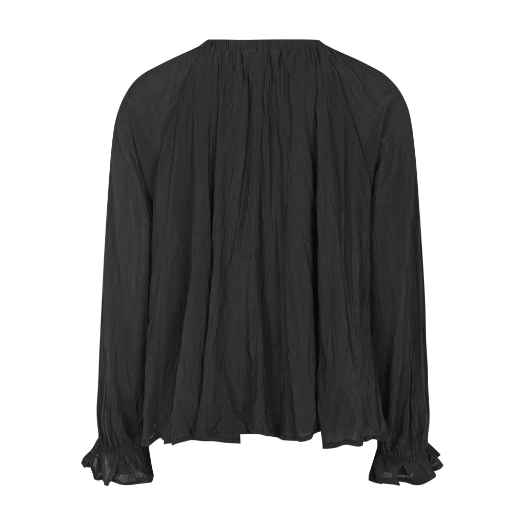 ESMÉ STUDIOS Bluse - ESTova LS Bluse i Sort