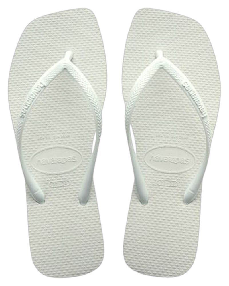 Havaianas Klipklappere - Hav Slim Square Klip Klap i Hvid