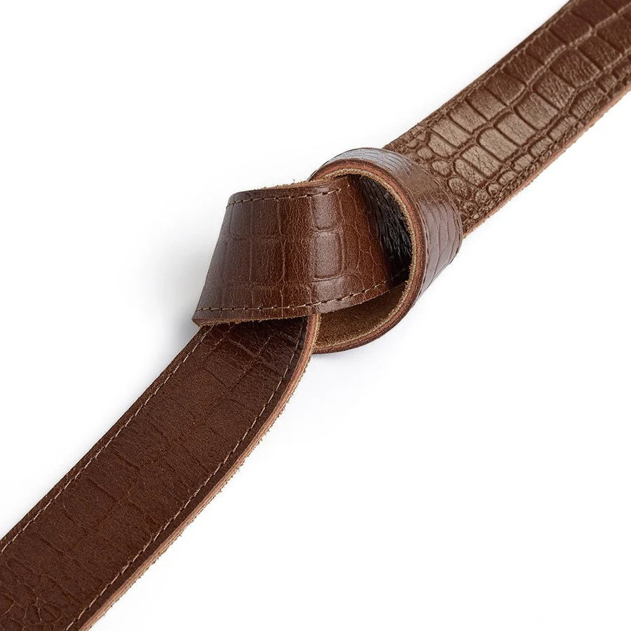 Depeche Bælte - 17140 Fashion Favourites Bælte i Cognac Croco