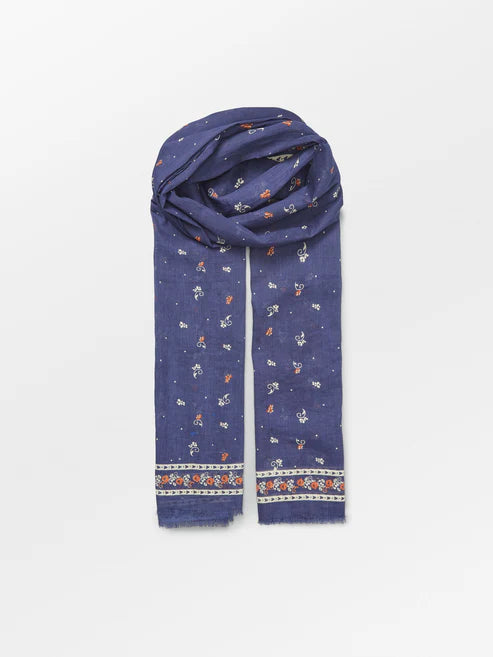 Beck Søndergaard Tørklæde - Flosisley Corga Tørklæde i Vintage Indigo Blue