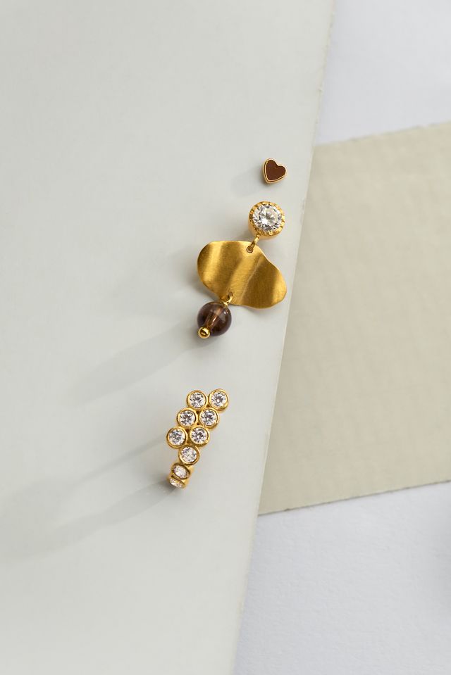 Stine A Ørering - 1411 Petit Cleo Ørering Mocha