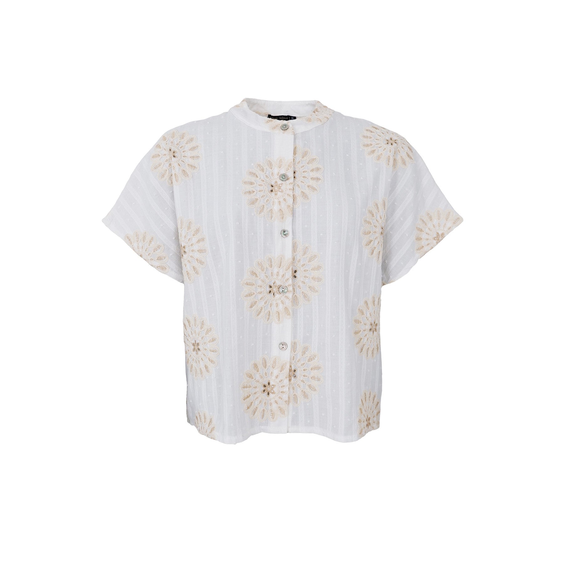Black Colour Bluse - BcBlanca Loose Bluse i Creme