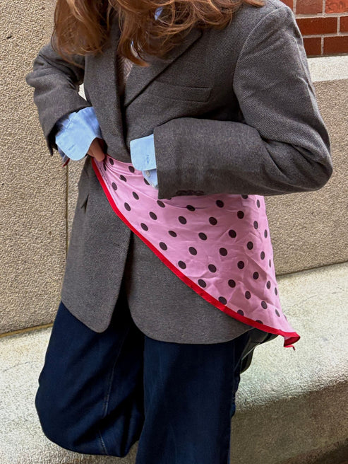 Beck Søndergaard Tørklæde - Polka Triangle Sia Tørklæde i Pink Nectar