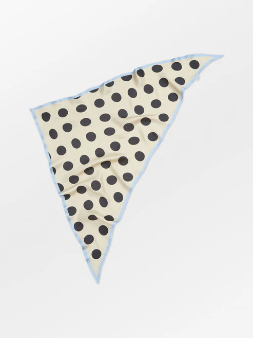 Beck Søndergaard Tørklæde - Maxi Polka Triangle Sia Tørklæde i Birch White