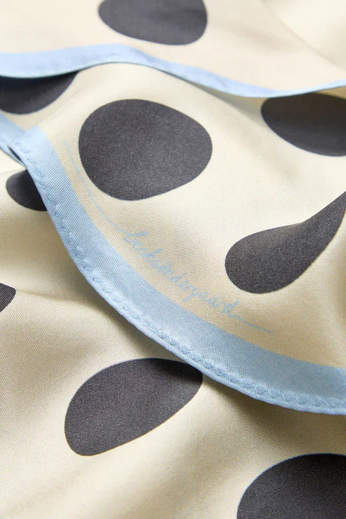 Beck Søndergaard Tørklæde - Maxi Polka Triangle Sia Tørklæde i Birch White