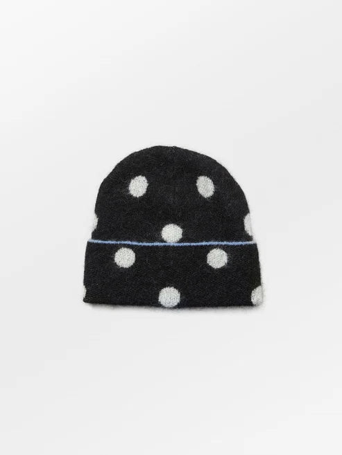 Beck Søndergaard Hue - Dotia Strik Hue i Sort Dots
