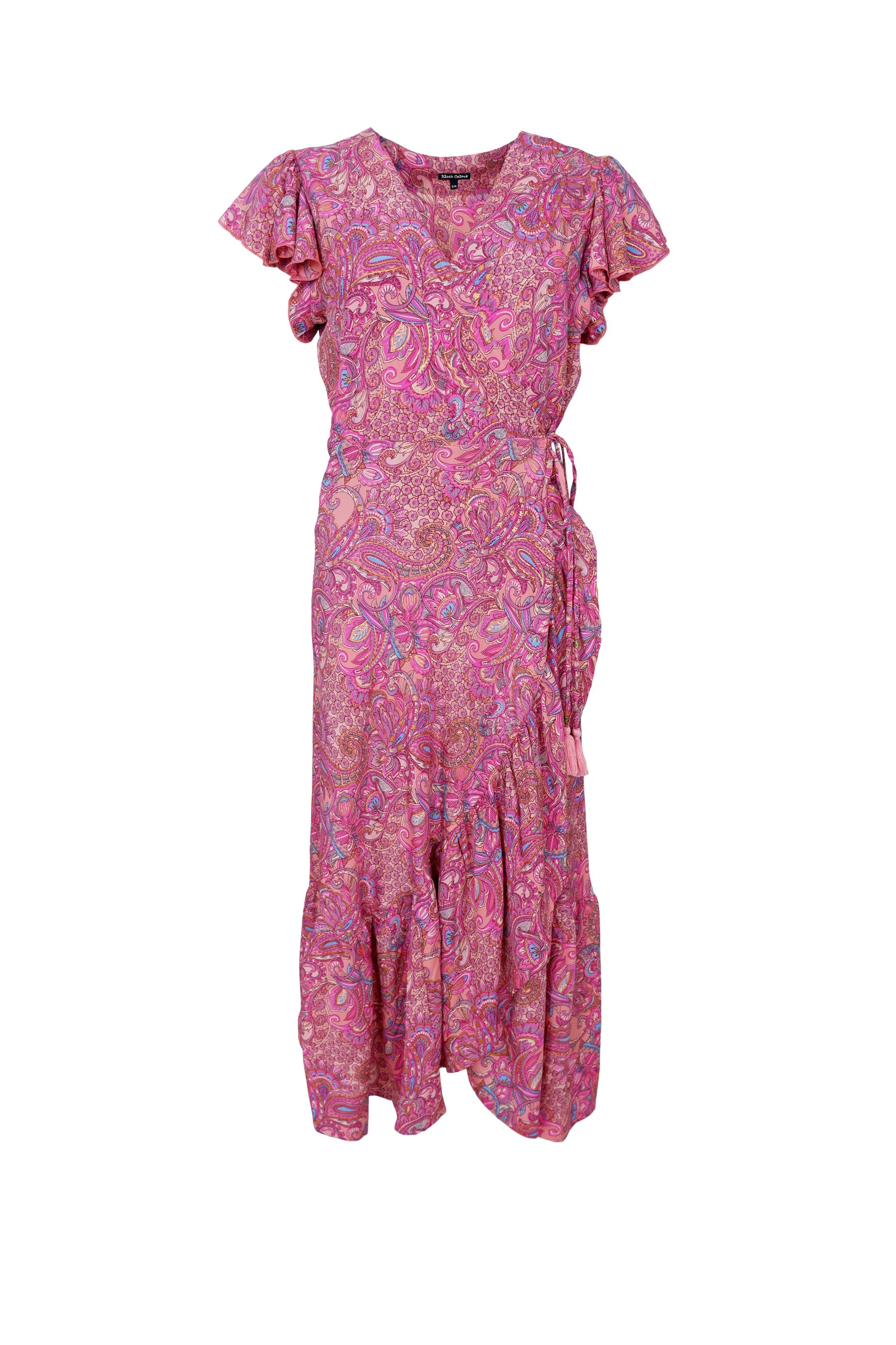 Black Colour Kjole - BcLuna Flared Wrap Kjole i Pink Vibe
