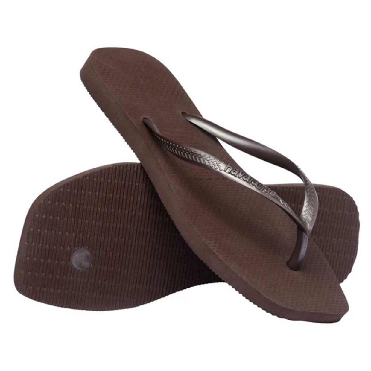 Havaianas Klipklappere - Hav Slim Square Klip Klap i Dark Brown