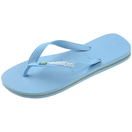 Havaianas Klipklappere - Hav Brasil Logo Slippers i Blue Lavender White