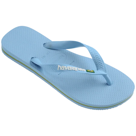 Havaianas Klipklappere - Hav Brasil Logo Slippers i Blue Lavender White