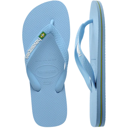 Havaianas Klipklappere - Hav Brasil Logo Slippers i Blue Lavender White
