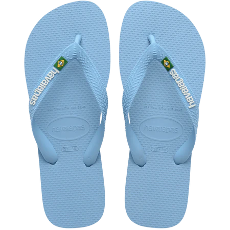 Havaianas Klipklappere - Hav Brasil Logo Slippers i Blue Lavender White
