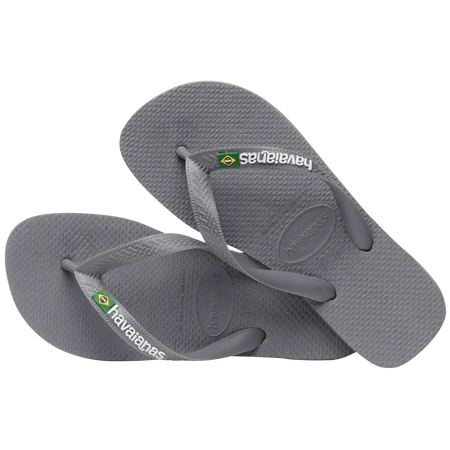 Havaianas Klipklappere - Hav Brasil Logo Slippers Steel Grey