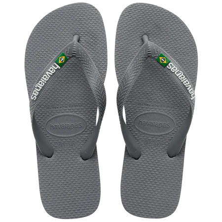 Havaianas Klipklappere - Hav Brasil Logo Slippers Steel Grey