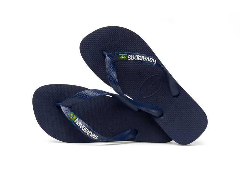 Havaianas Klipklappere - Hav Brasil Logo Slippers i Navy Blue