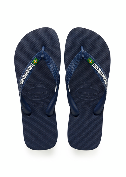 Havaianas Klipklappere - Hav Brasil Logo Slippers i Navy Blue