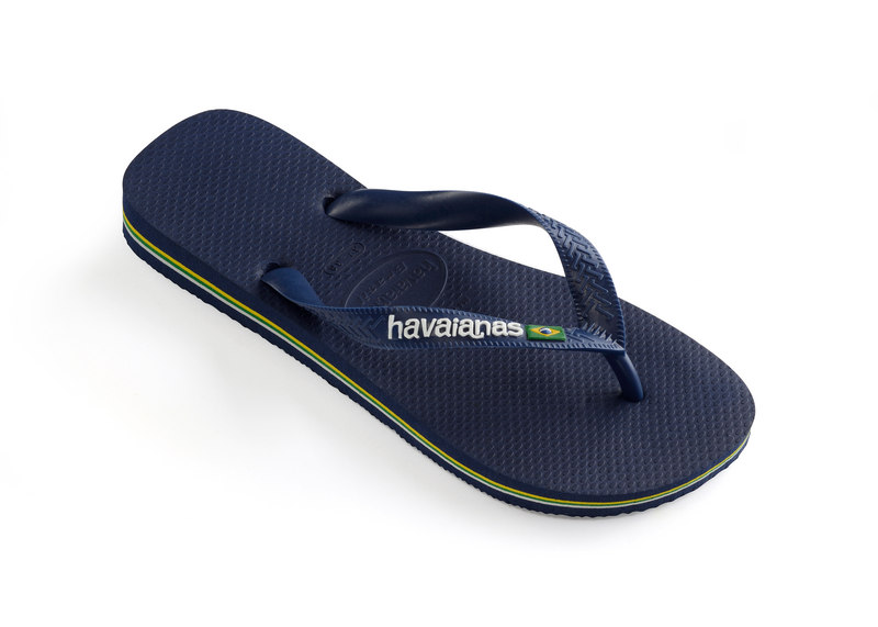 Havaianas Klipklappere - Hav Brasil Logo Slippers i Navy Blue