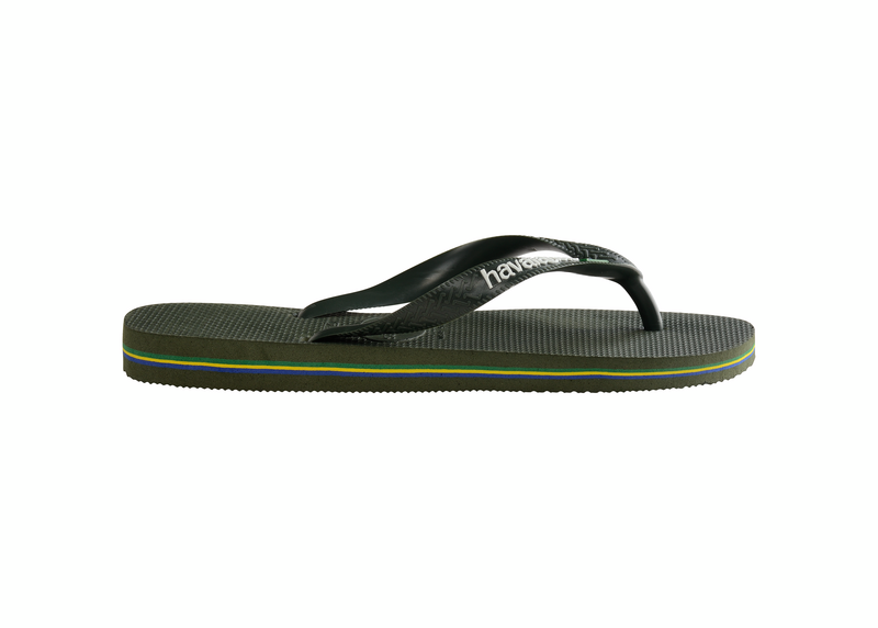 Havaianas Klipklappere - Hav Brasil Logo Slippers i Oliven Grøn