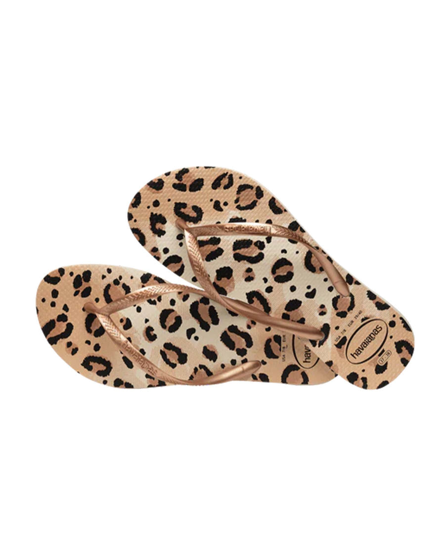 Havaianas Klipklappere - Slim Animals Klipklappere i Leo Beige