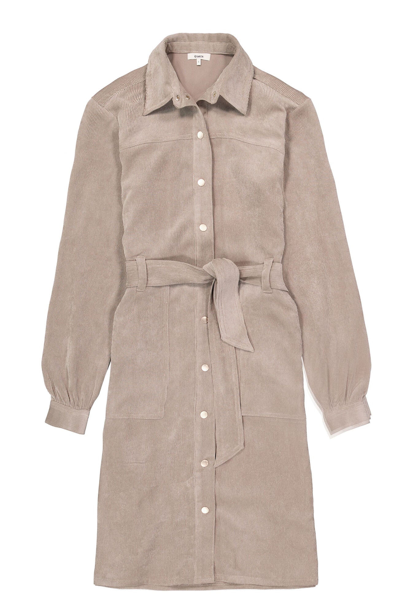 Garcia Kjole - 50290 Fløjls Kjole i Taupe