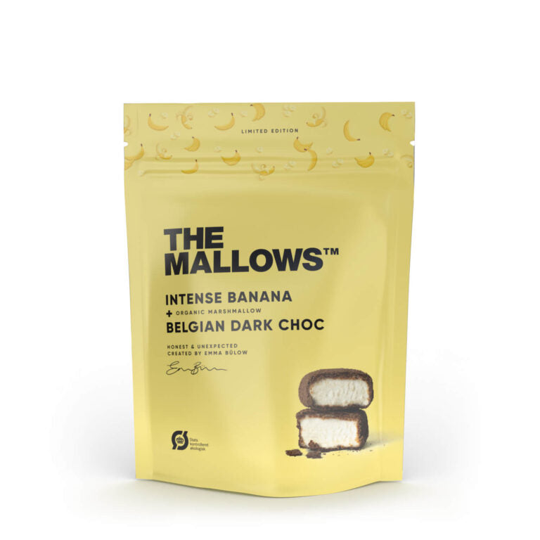 The Mallows Skumfiduser - Skumfiduser Med Banan og Mørk Chokolade