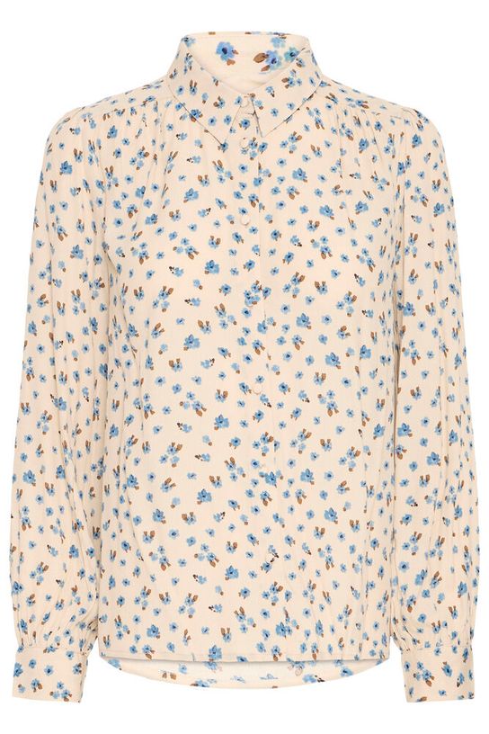 Atelier Rêve Bluse - IRNoella Skjorte i Feline Smoke Gray Flower